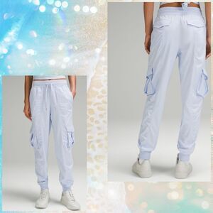Lululemon Dance Studio Relaxed-Fit MR Cargo Jogger windmill blue size XL NWT